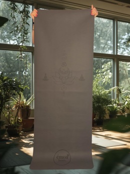 émoa Podróżna Składana Mata do Jogi TPE Czarna