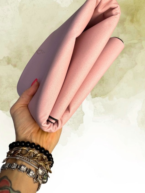 émoa Podróżna Składana Mata do Jogi TPE Różowa