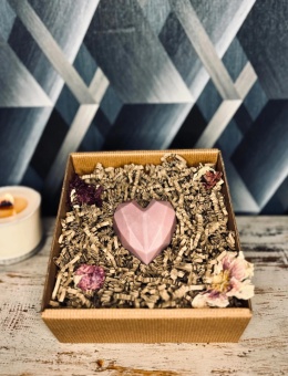 Ręcznie robione mydło w kształcie serca