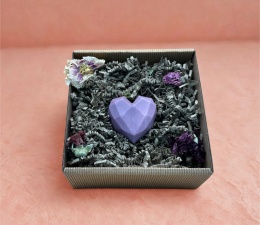 Ręcznie robione mydło w kształcie serca